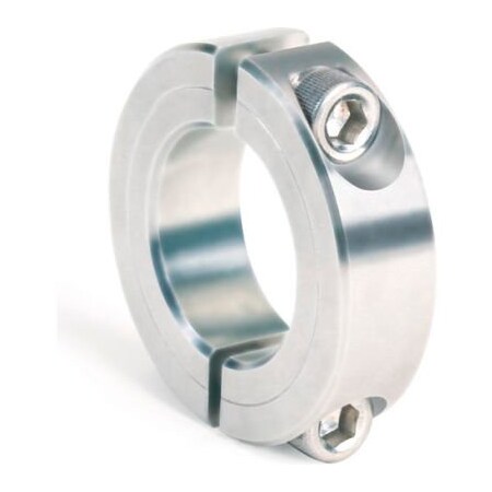 Climax Metal 2-Piece Clamping Collar, 5", Stainless Steel H2C-500-S